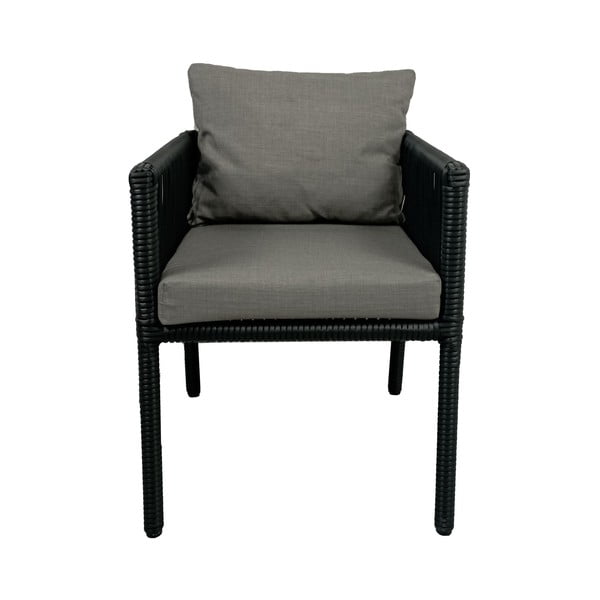 Iš dirbtinio rotango sodo valgomojo komplektas pilkos spalvos 6 žmonėms Vera 2 – Floriane Garden-image-2