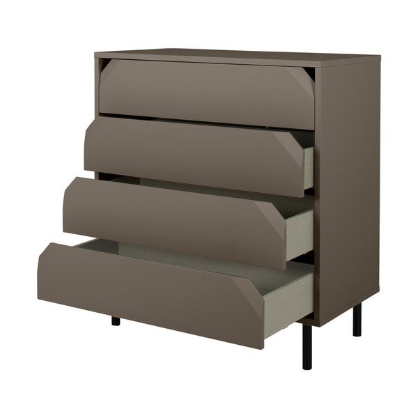 Tamsiai pilka aukšta komoda 90x96 cm Corner - Tenzo-image-3