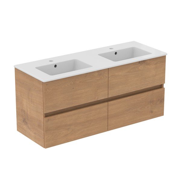 Pakabinama spintelė po kriaukle natūralios spalvos iš ąžuolo 120x55 cm Eurovit+ – Ideal Standard-image-3