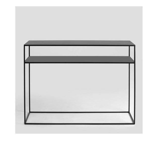 Juodas konsolinis staliukas CustomForm Tensio, 100 x 35 cm-image-1
