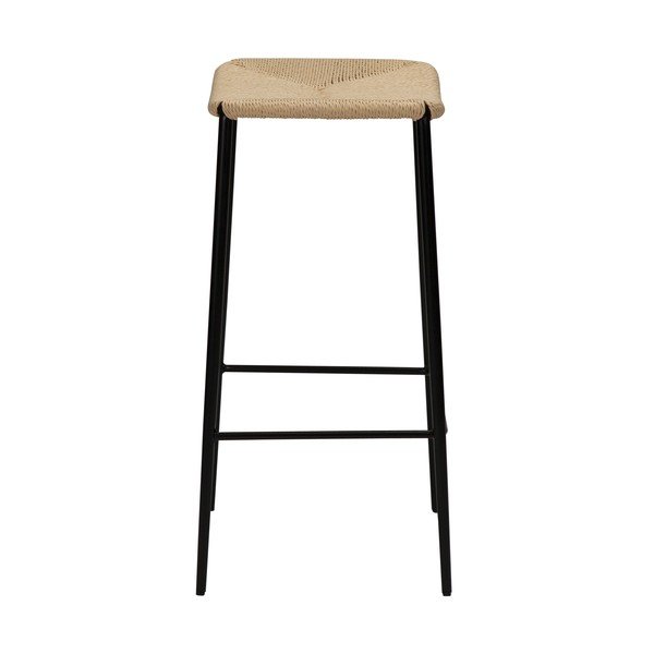 Smėlio spalvos dirbtinės odos baro kėdė DAN-FORM Denmark Stiletto, aukštis 68 cm-image-2