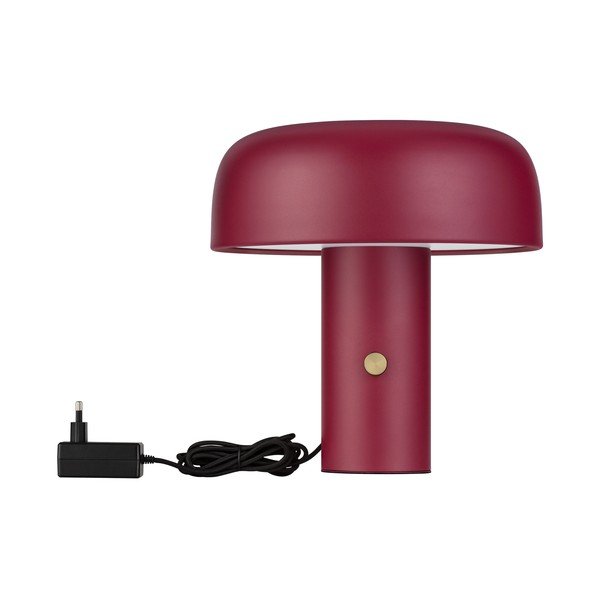 Bordo spalvos iš metalo stalinis šviestuvas LED su pritemdymo funkcija (aukštis 31 cm) Noelia – Nova Luce