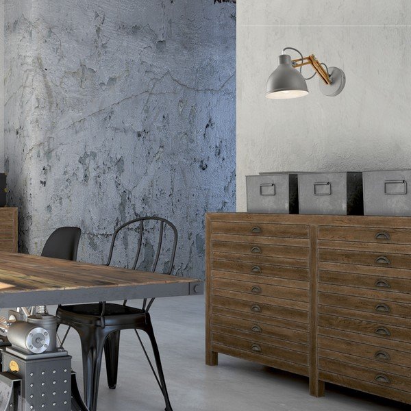 Sieninė lempa pilkos spalvos/rudos spalvos ø 15 cm Marcello – LAMKUR-image-1