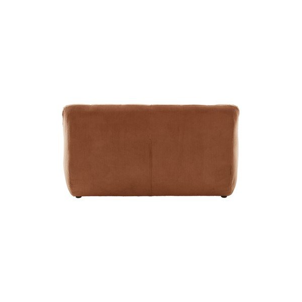 Rudos spalvos sofa iš kordinio velveto 145 cm Kelso – Jotex-image-4