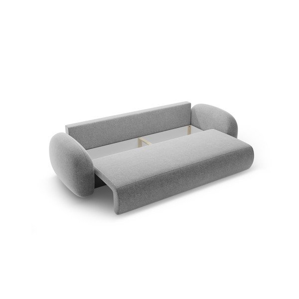 Šviesiai pilkos spalvos iš šenilinio audinio sulankstoma/su sandėliavimo vieta sofa 262 cm Tonale – Cosmopolitan Design-image-3