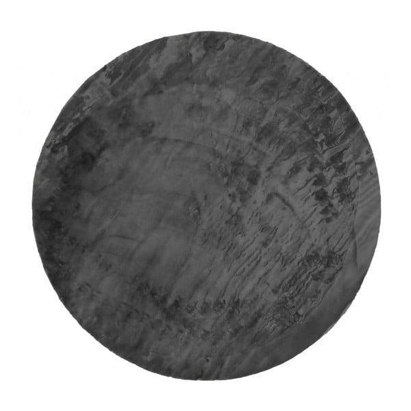 Skalbiamas apvalios formos kilimas antracito spalvos ø 120 cm Pelush Anthracite – Mila Home