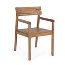 Natūralios spalvos medžio masyvo sodo kėdė Rodano – Bizzotto