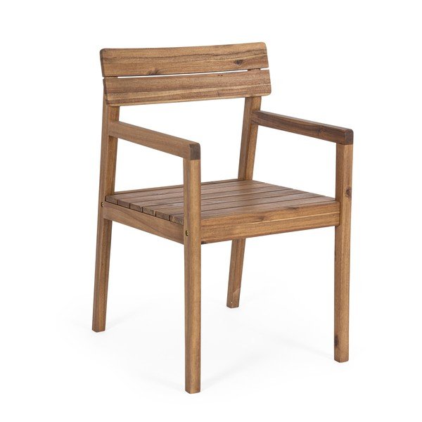 Natūralios spalvos medžio masyvo sodo kėdė Rodano – Bizzotto