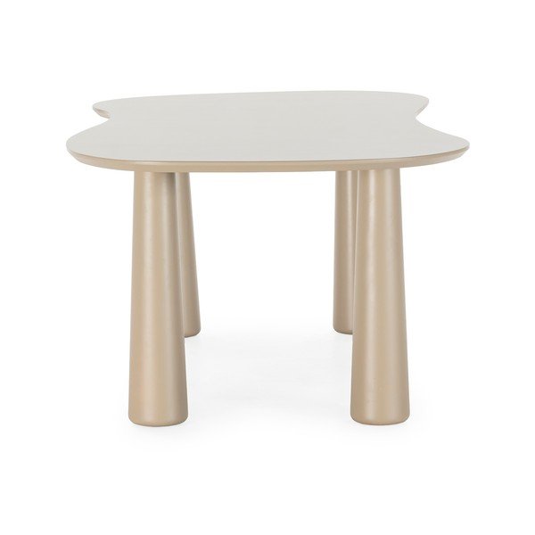 Smėlio spalvos kavos staliukas su pušies masyvo stalviršiu 110x220 cm Nahia – MOME-image-2