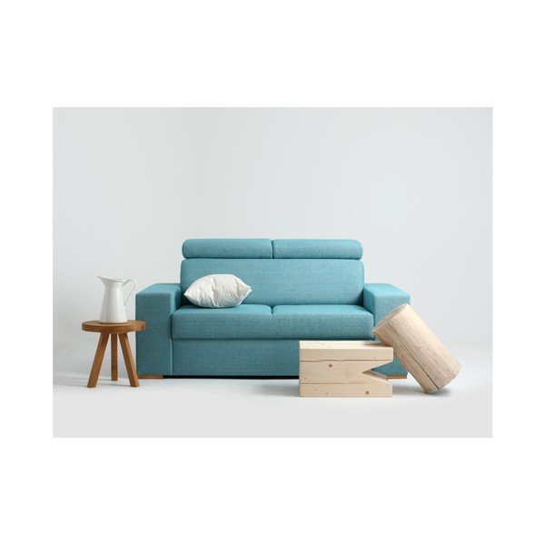 Turkio spalvos mėlyna dvivietė sofa Individualizuotos formos "Atlantica-image-4