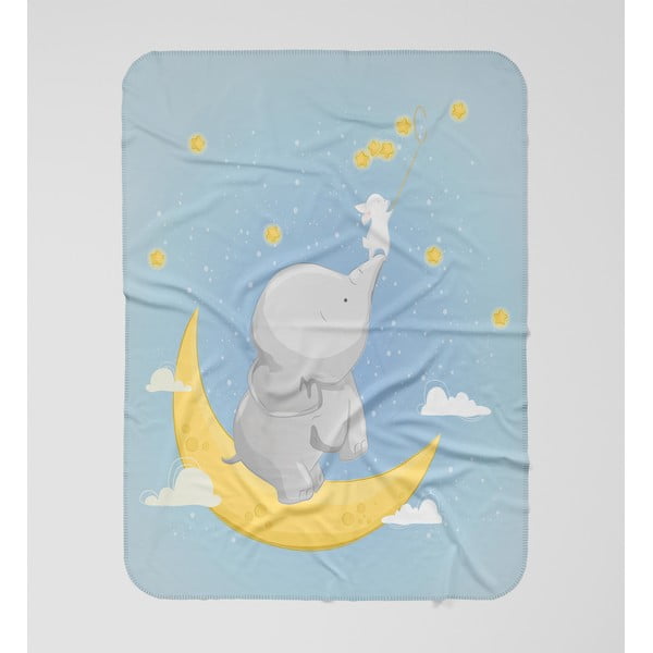 Kūdikių antklodė OYO Kids Elephant Aventures, 120 x 160 cm