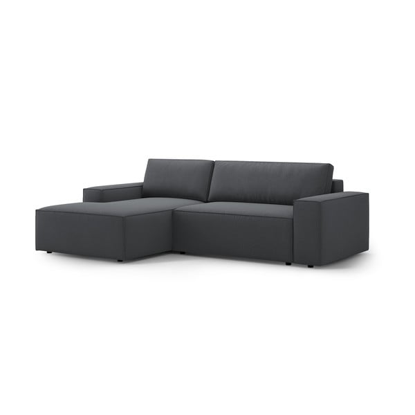 Sulankstoma kampinė sofa tamsiai pilkos spalvos (su kairiuoju kampu) Jodie – Micadoni Home-image-3