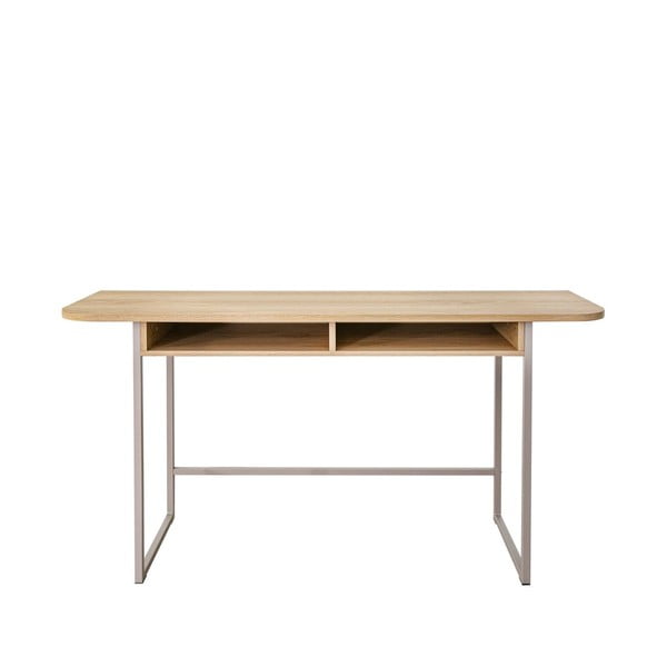 Natūralios spalvos konsolinis staliukas iš ąžuolo 40x140 cm Darlington – Actona