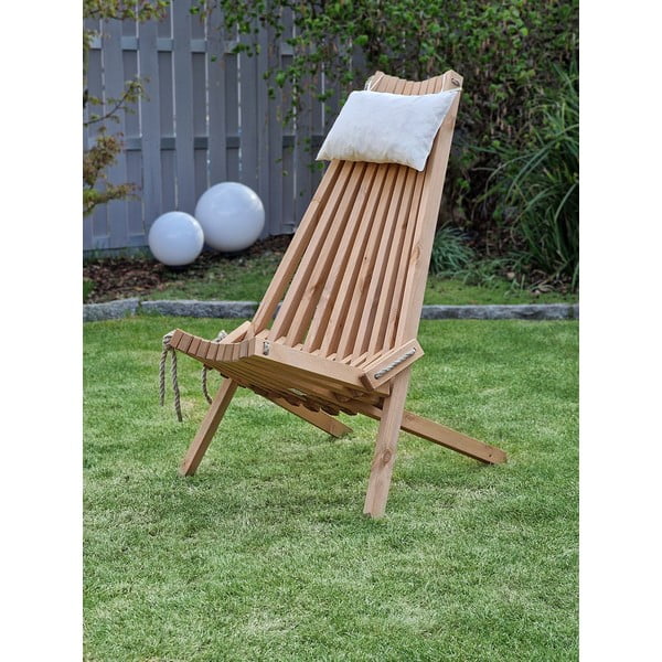 Natūralios spalvos medinė sodo kėdė Falun - Garden Pleasure-image-1