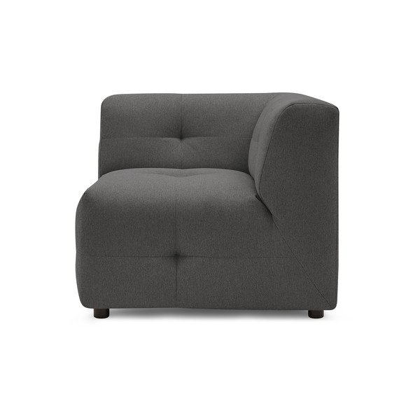 Tamsiai pilkas sofos modulis Kleber - Bobochic Paris-image-1