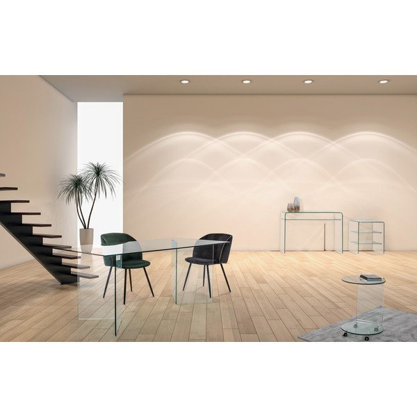 Iš stiklo šoninis stalas 40x50 cm Iride – Bizzotto-image-4