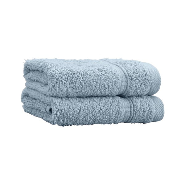 Mėlynos spalvos iš frote audinio iš medvilnės rankšluosčiai 2 vnt. 30x30 cm Zero Twist – Catherine Lansfield