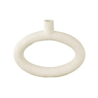 Kreminė vaza PT LIVING Oval, aukštis 20,5 cm