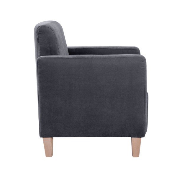 Antracito spalvos fotelis "Max Winzer Milla Velor-image-3