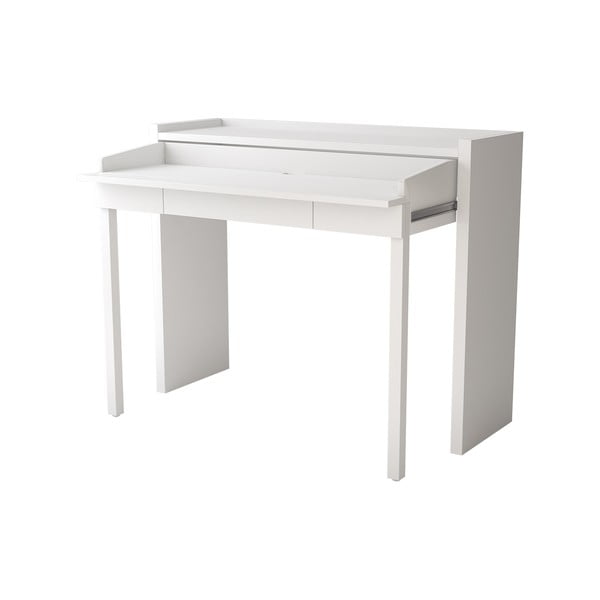 Baltas ištraukiamas stalas Woodman 16 Mel-image-2