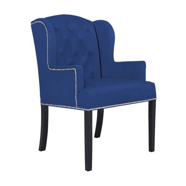 Tamsiai mėlyna "Cosmopolitan" dizaino kėdė "John