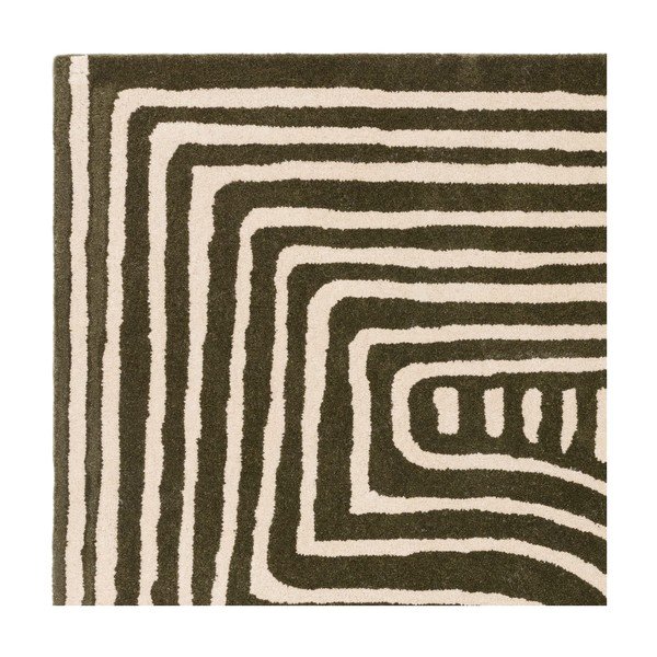 Rankų darbo iš vilnos kilimas žalios spalvos 120x170 cm Reef – Asiatic Carpets-image-4