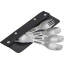 Sidabrinės spalvos šakučių rinkinys iš nerūdijančio plieno 4 vnt. Spork – Black + Blum