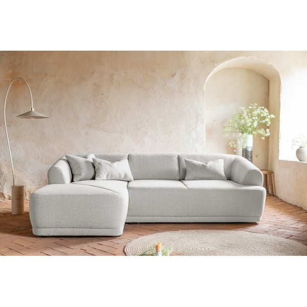 Kampinė sofa baltos spalvos – Miuform-image-1