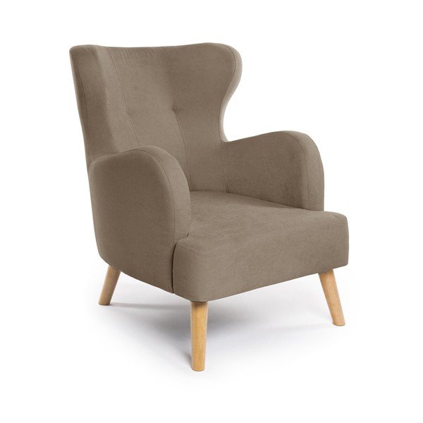 Krėslas smėlio spalvos su atlošu Noemye – Bonami Selection