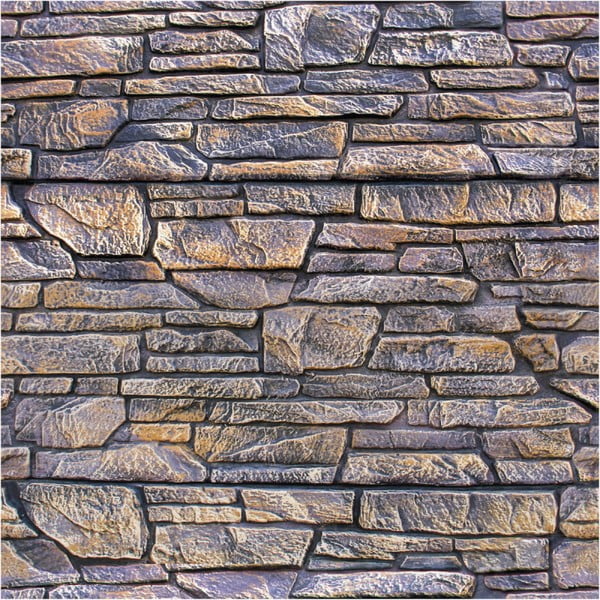 Sienų lipdukas Ambiance Wall Decal Materials Stone Facing of Torrerdam, 40 x 40 cm