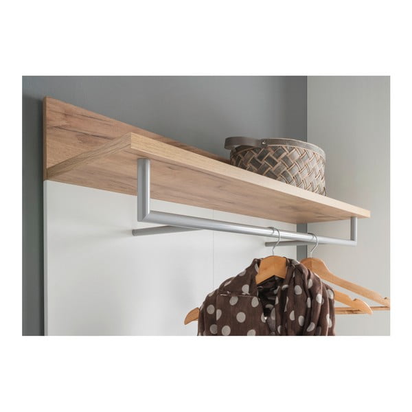 Sieninė kabykla baltos spalvos/natūralios spalvos iš ąžuolo Topix – Germania-image-3