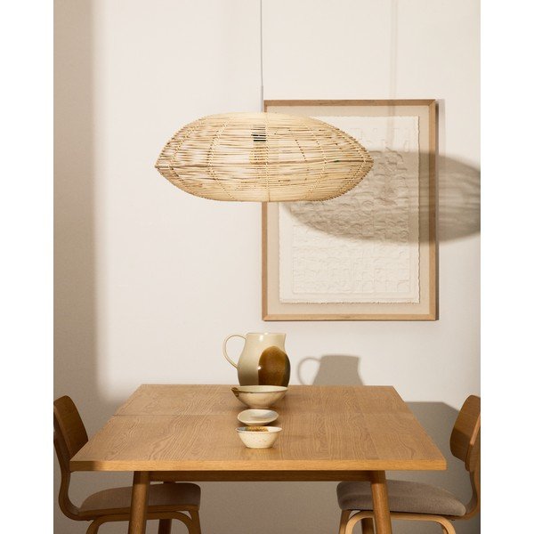 Iš rotango šviestuvo gaubtas ø 70 cm Flaro – Kave Home-image-1