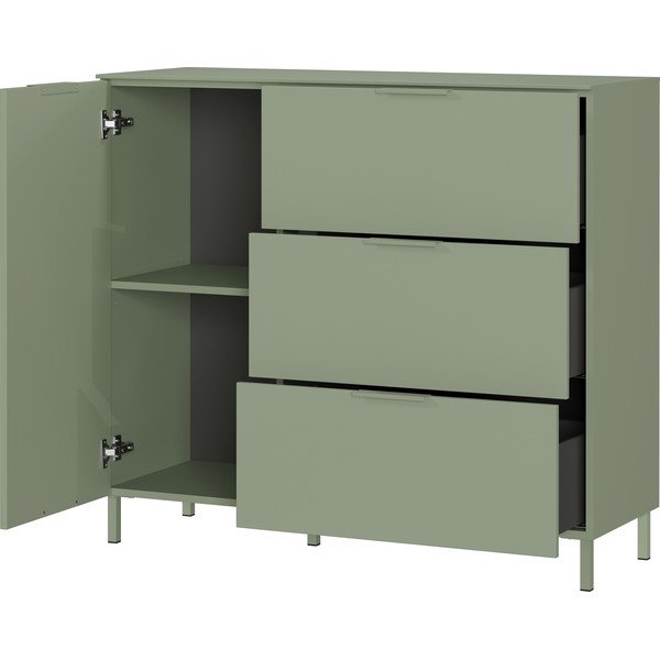Žalios spalvos matinis spintelė 109x98x40 cm Savoca – Germania-image-3