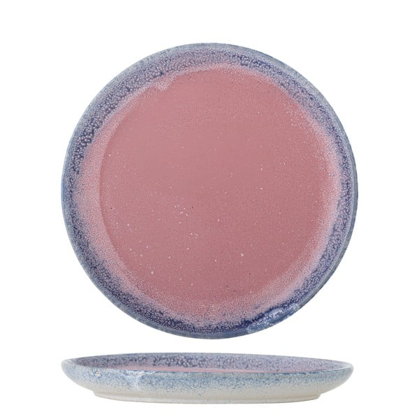 Šviesiai rožinės spalvos iš akmens masės lėkštė ø 20 cm Paula – Bloomingville