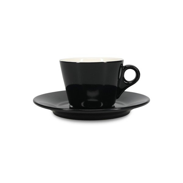 Juodos spalvos iš porceliano lėkštutė ø 15,5 cm Barista – BonBistro-image-2