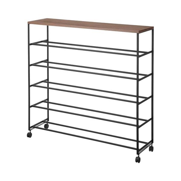 Juodos spalvos iš metalo batų lentyna 90,5x87x26 cm Tower – YAMAZAKI