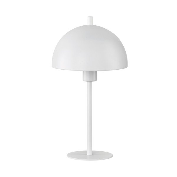 Stalinis šviestuvas baltos spalvos (aukštis 33,5 cm) su metaliniu gaubtu Kia – Fischer & Honsel
