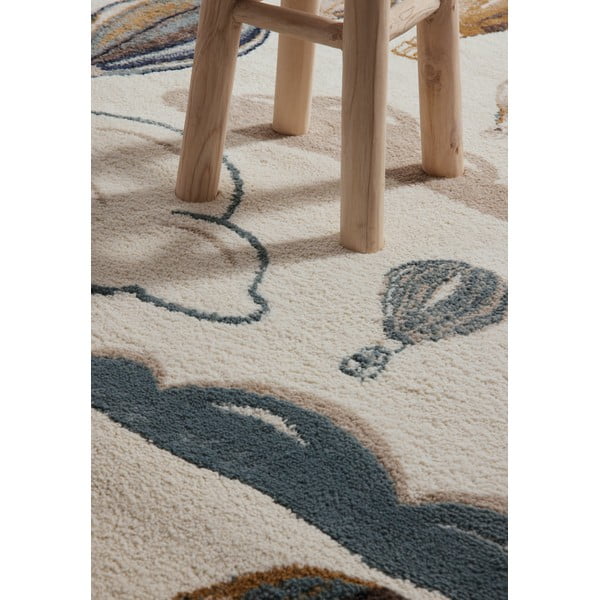 Vaikiškas kilimas kreminės spalvos 120x170 cm Hot Air Balloon – Hanse Home-image-2