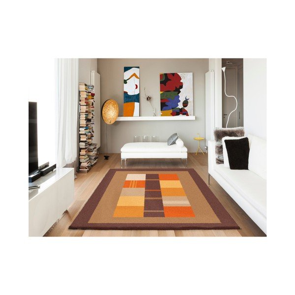 Rudas ir oranžinis kilimas Universalus Boras Donno, 133 x 190 cm-image-2