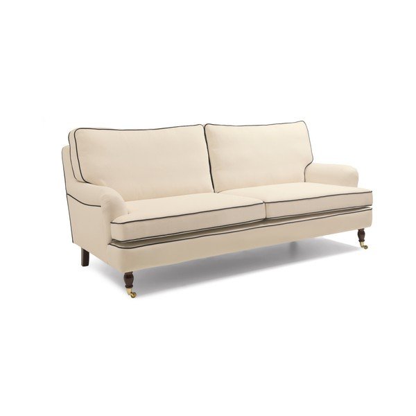 Kreminės spalvos sofa su tamsiai mėlynais apvadais "Max Winzer Passion", 210 cm-image-3