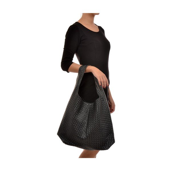 Juoda odinė rankinė Mangotti Krepšiai Serena-image-4