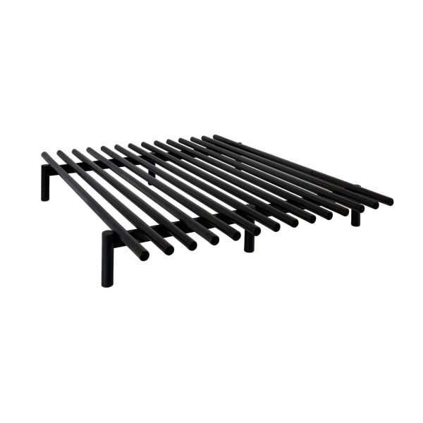 Juodos pušies lovos rėmas Karup Design Pace Black, 160 x 200 cm