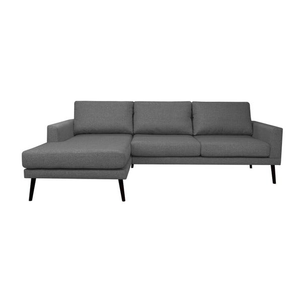 Tamsiai pilka kampinė sofa "Windsor & Co. Rigelis, kairysis kampas