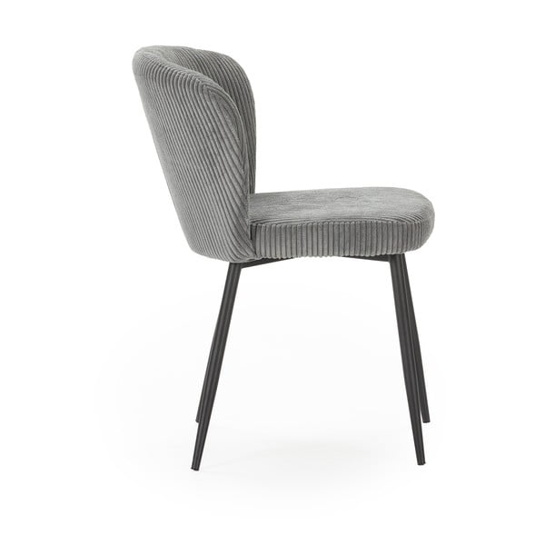 Iš velveto valgomojo kėdės pilkos spalvos 4 vnt. Megan – Marckeric-image-3