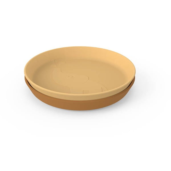 Geltonos vaikiškos lėkštės, 2 vnt. ø 18,5 cm Elphee - Done by Deer-image-2