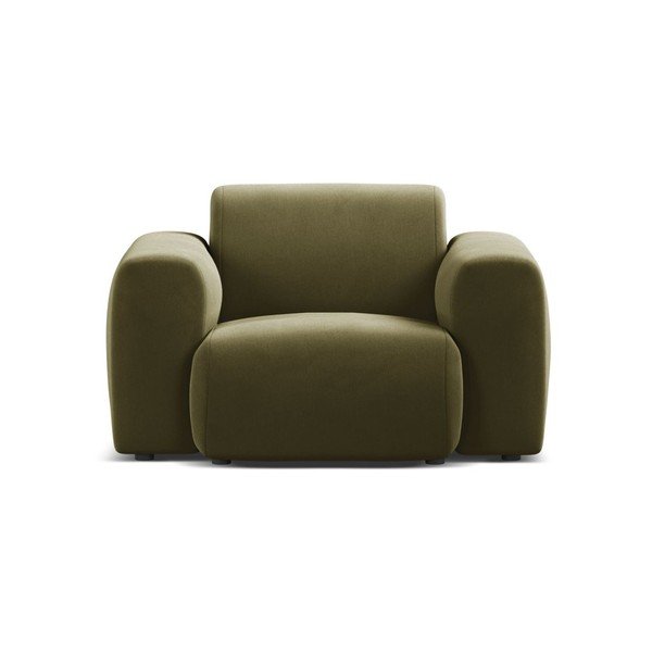 Khaki spalvos krėslas iš velveto Molino – Micadoni -image-2