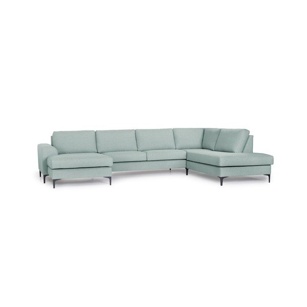 Turkio spalvos U formos sofa Scandic Henry, dešinysis kampas-image-4