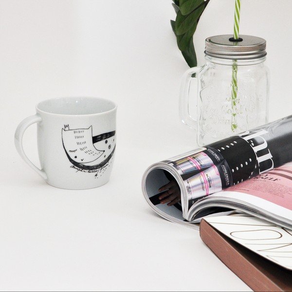 Riboto leidimo puodelis Bonami Home Here by Bumpkin Tattoo, 260 ml-image-1