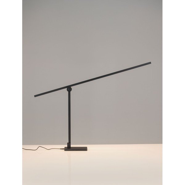 Matinės juodos spalvos iš metalo stalinis šviestuvas LED su sulankstoma konstrukcija/su pritemdymo funkcija (aukštis 47 cm) Tenso – Nova Luce-image-2