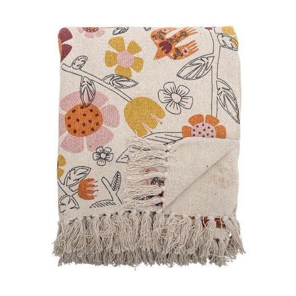 Iš medvilnės mišinio antklodė ir pledas 130x160 cm Vivielle – Bloomingville